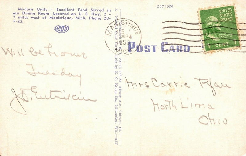 Al-O-Ray Motel - Old Postcard (newer photo)